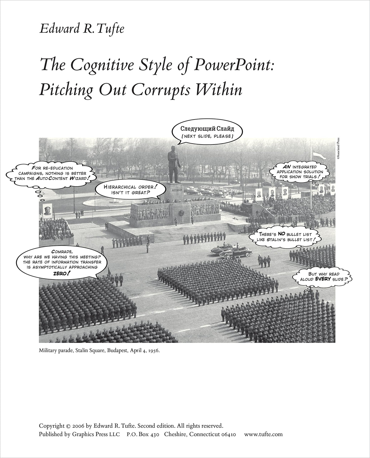 The Cognitive Style of PowerPoint: Pitching Out Corrups Within, 2nd ed.
