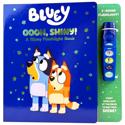 Bluey - Oooh, Shiny! A Bluey Flashlight Toy Adventure Sound Book - PI Kids