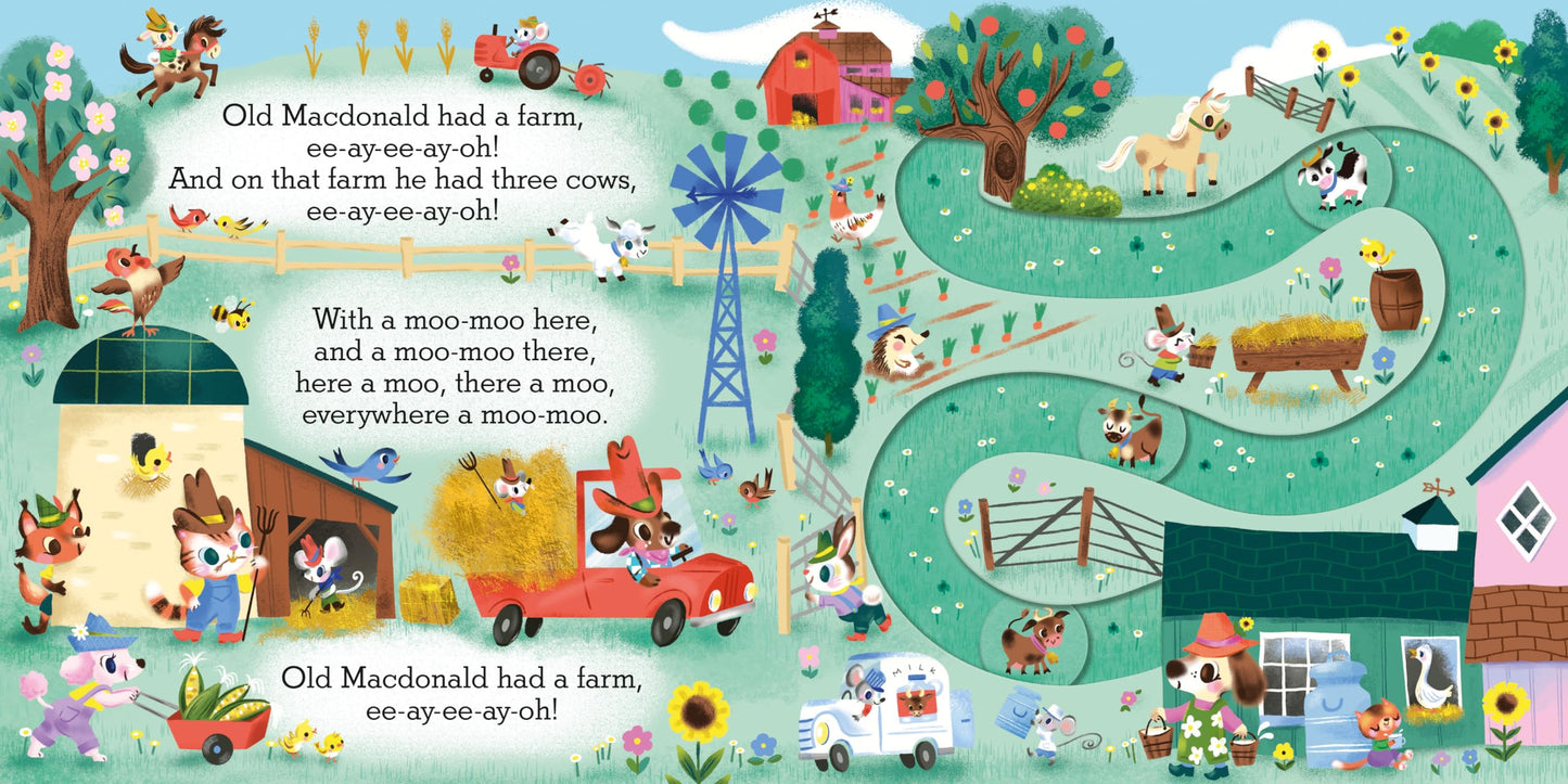 Macmillan Childrens Books Old Macdonald had a Farm A Nursery Rhyme Counting Book for Toddlers (Slide and Count).