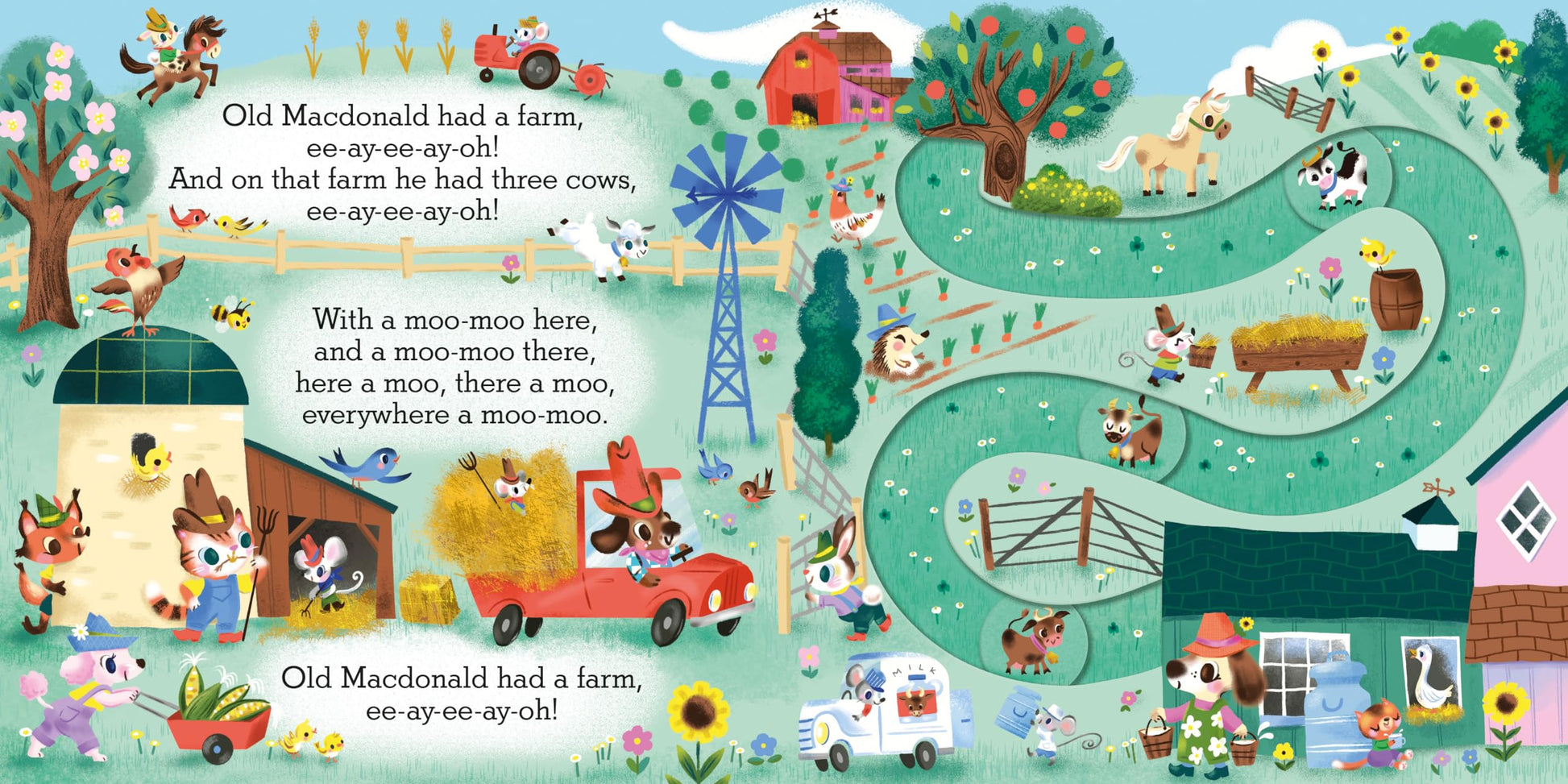 Macmillan Childrens Books Old Macdonald had a Farm A Nursery Rhyme Counting Book for Toddlers (Slide and Count).