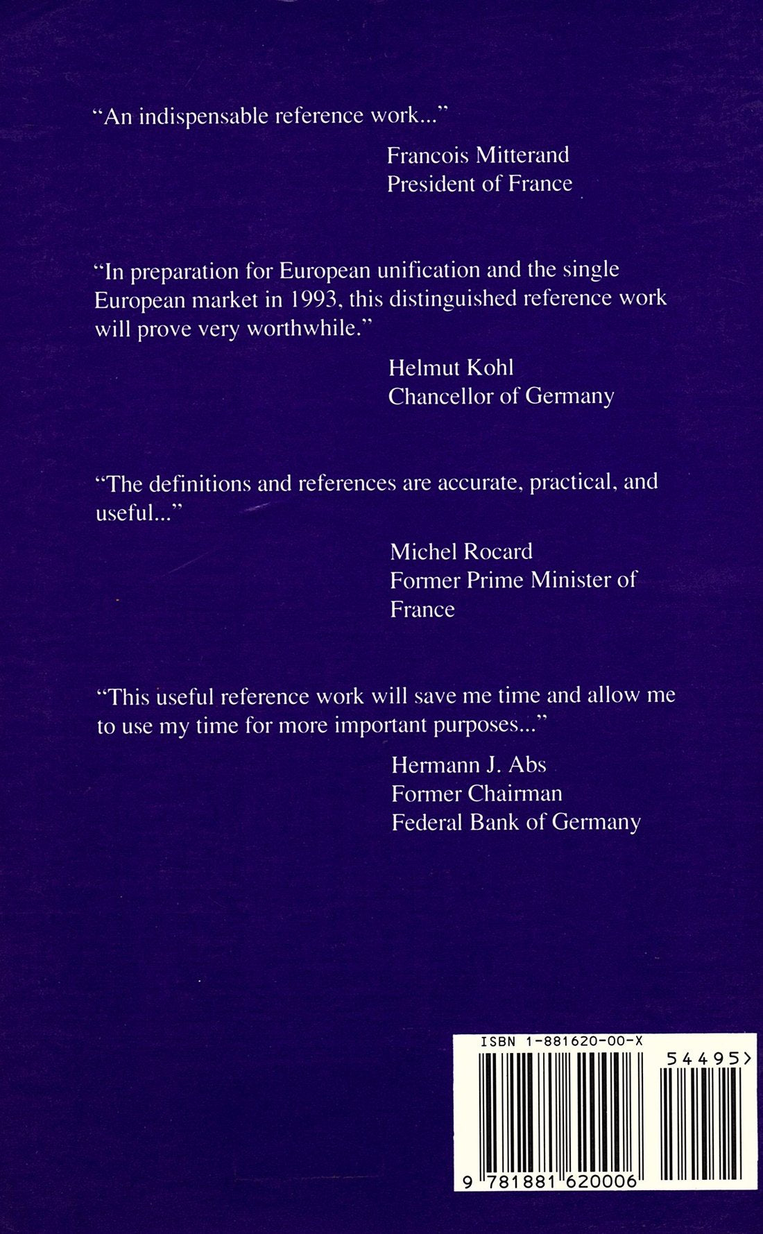 International Economic and Financial Dictionary: A Multi-Lingual Guide to the European Community (English, French, German, Spanish and Spanish Edition)