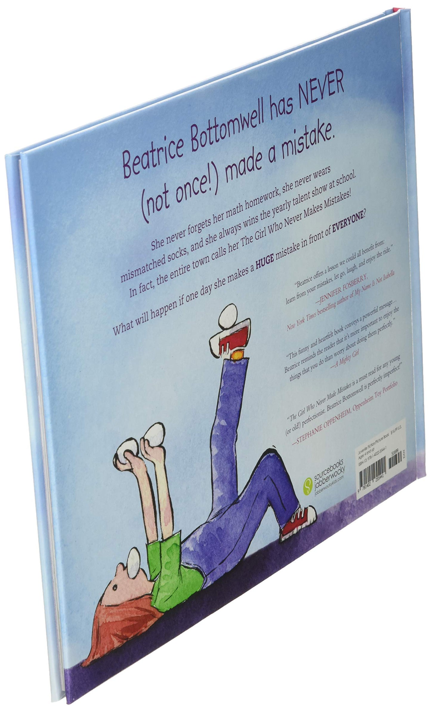 The Girl Who Never Made Mistakes: A Growth Mindset Book for Back to School for Kids