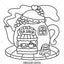 Little Shop: Bold and Easy Coloring Book for Adults and Teens