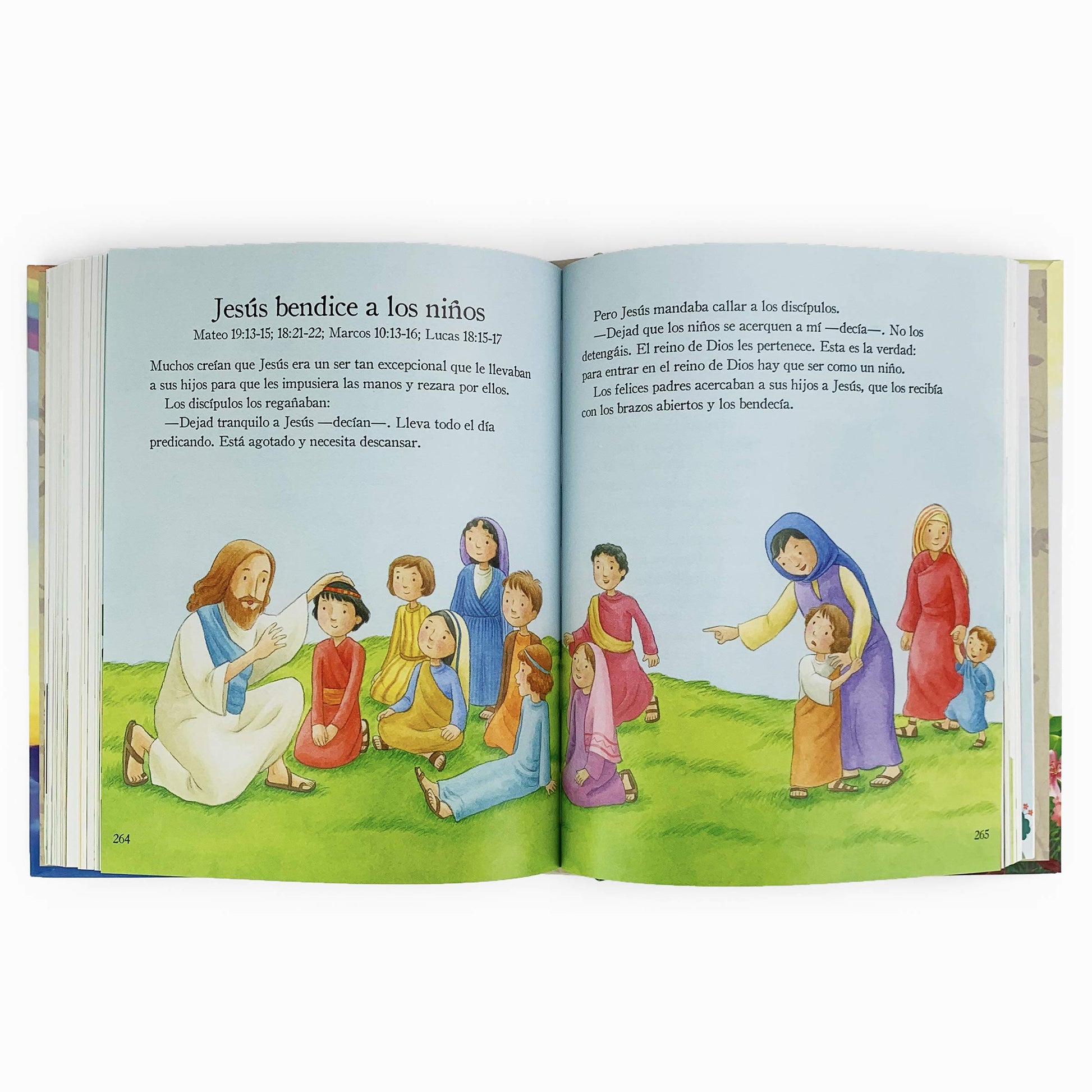 365 Historias de la Biblia y Oraciones / 365 Bible and Prayers Padded Treasury Guilded (Spanish Language), Ages 3-8 (en espaol) (Little Sunbeams) (Spanish Edition)