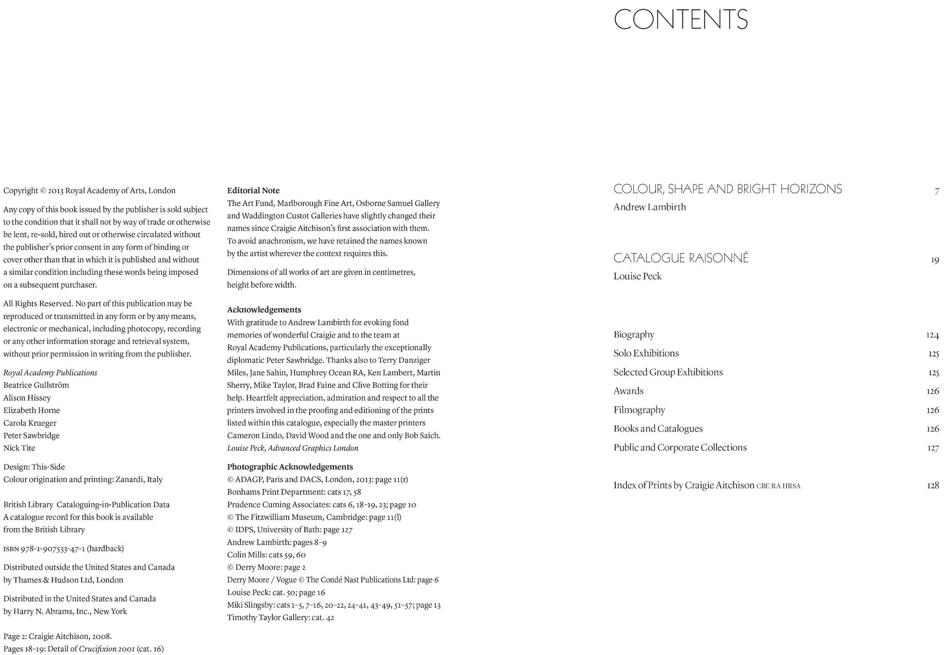 Craigie Aitchison: Prints: A Catalogue Raisonne