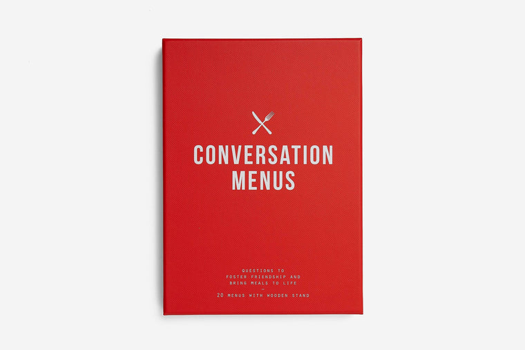 Conversation Menus Card Set: Questions to foster friendship and bring meals to life