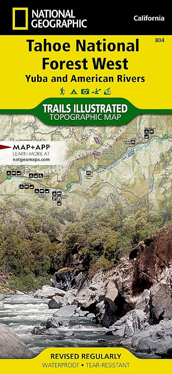 Tahoe National Forest West Map [Yuba and American Rivers] (National Geographic Trails Illustrated Map, 804)