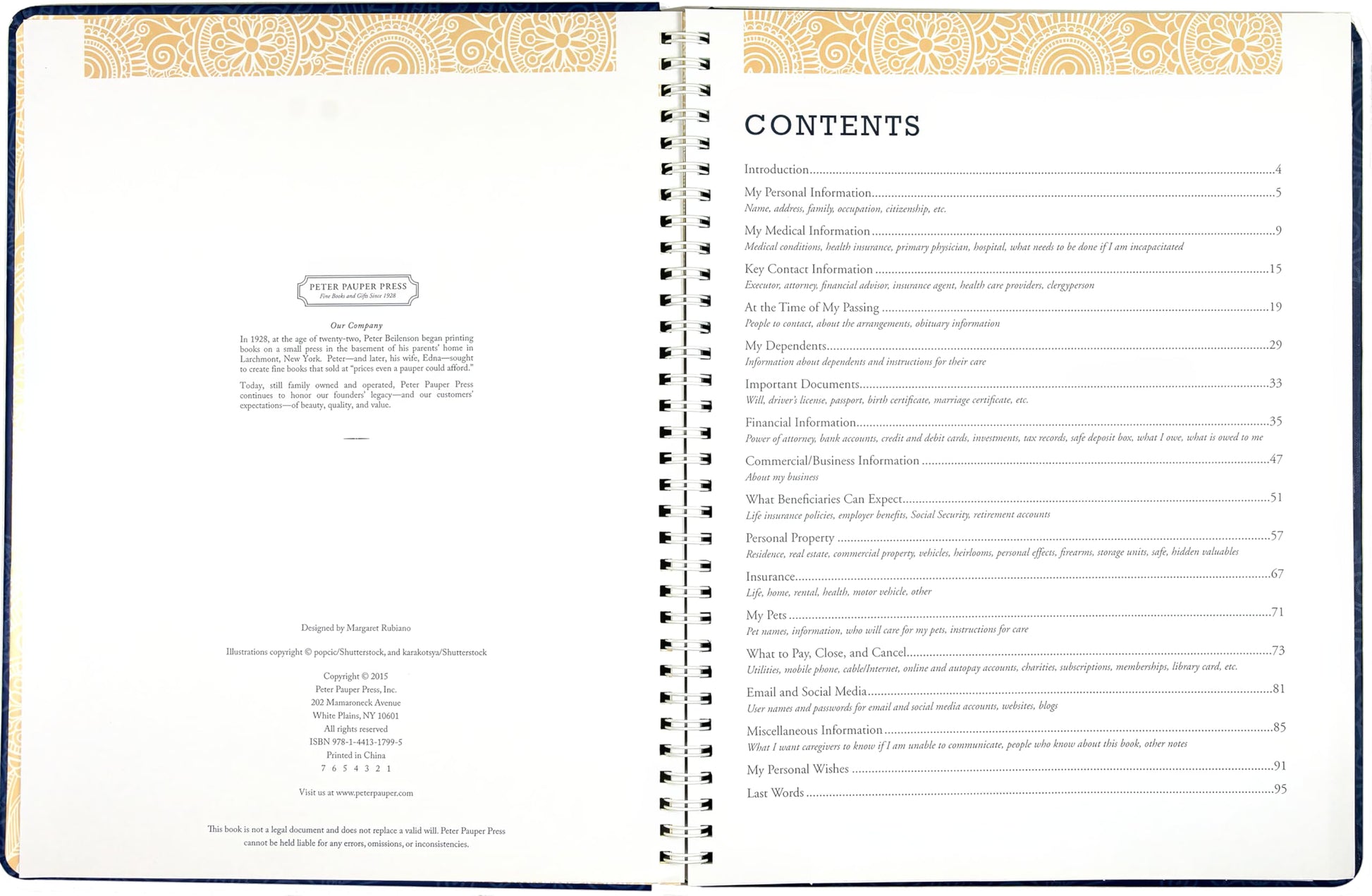I'm Dead, Now What? Planner - Important Information about My Belongings, Business Affairs, and Wishes