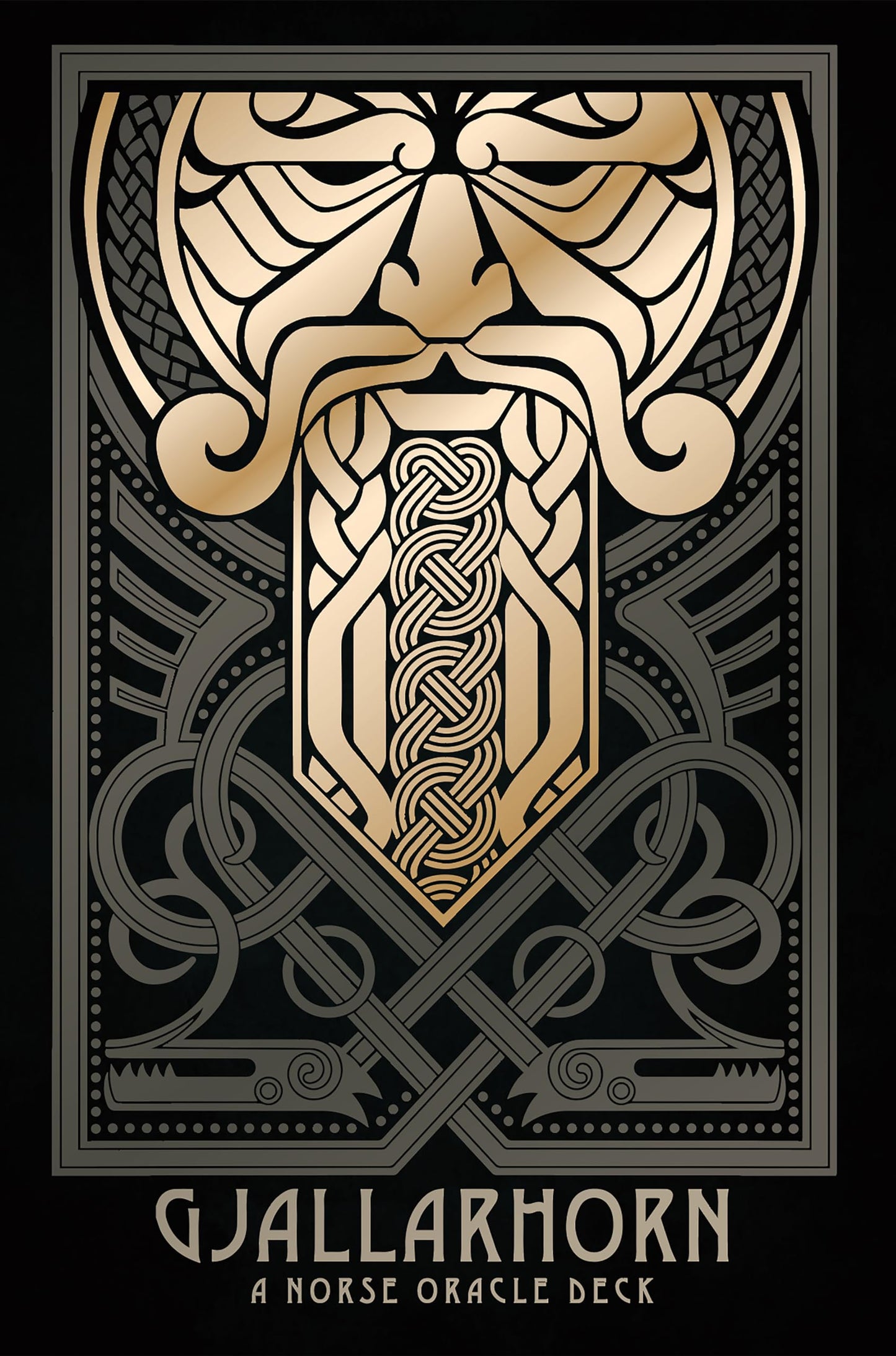 Gjallarhorn: A Norse Oracle Deck: Deluxe Set, 62 Gilt-Edged Oracle Cards, 80-Page Hardcover Book, Gold Foil Accents, Norse Mythology, Ancient Runes, Sigils, Gods & Goddesses