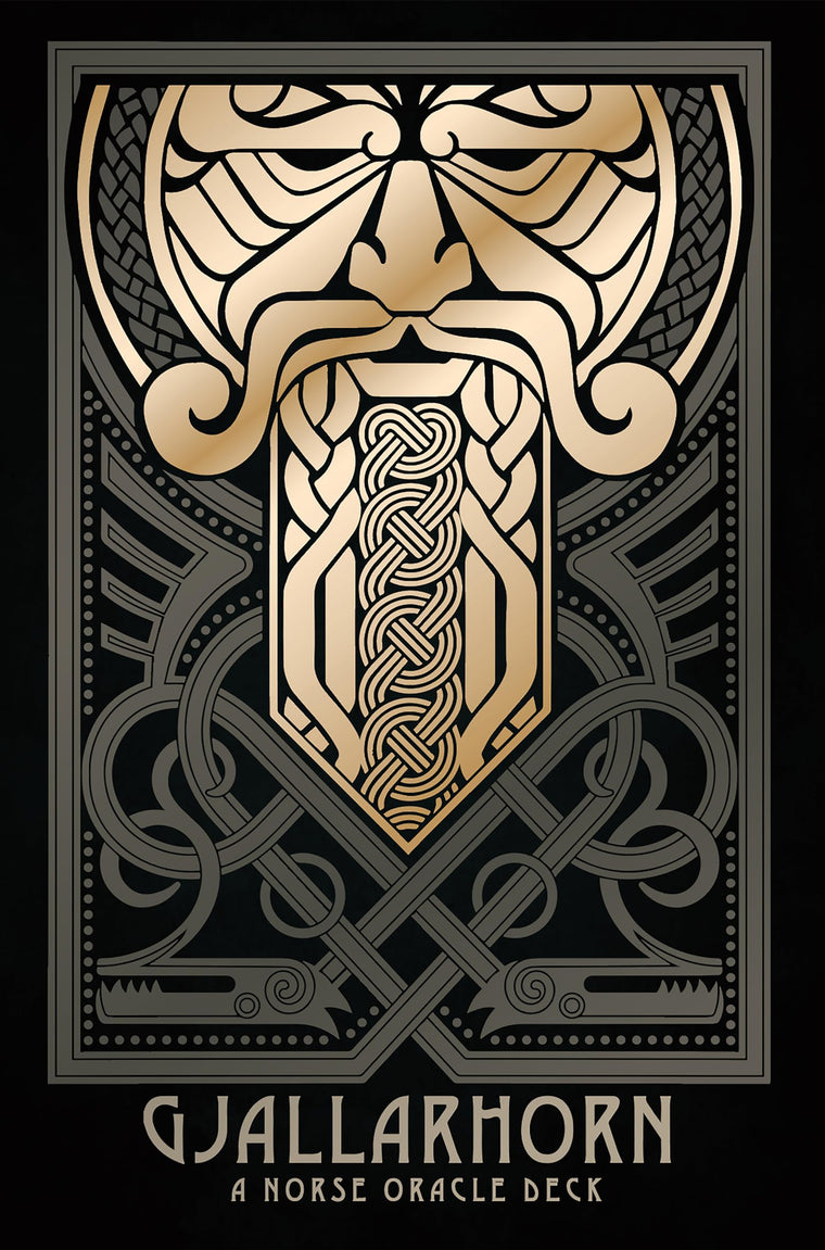 Gjallarhorn: A Norse Oracle Deck: Deluxe Set, 62 Gilt-Edged Oracle Cards, 80-Page Hardcover Book, Gold Foil Accents, Norse Mythology, Ancient Runes, Sigils, Gods & Goddesses