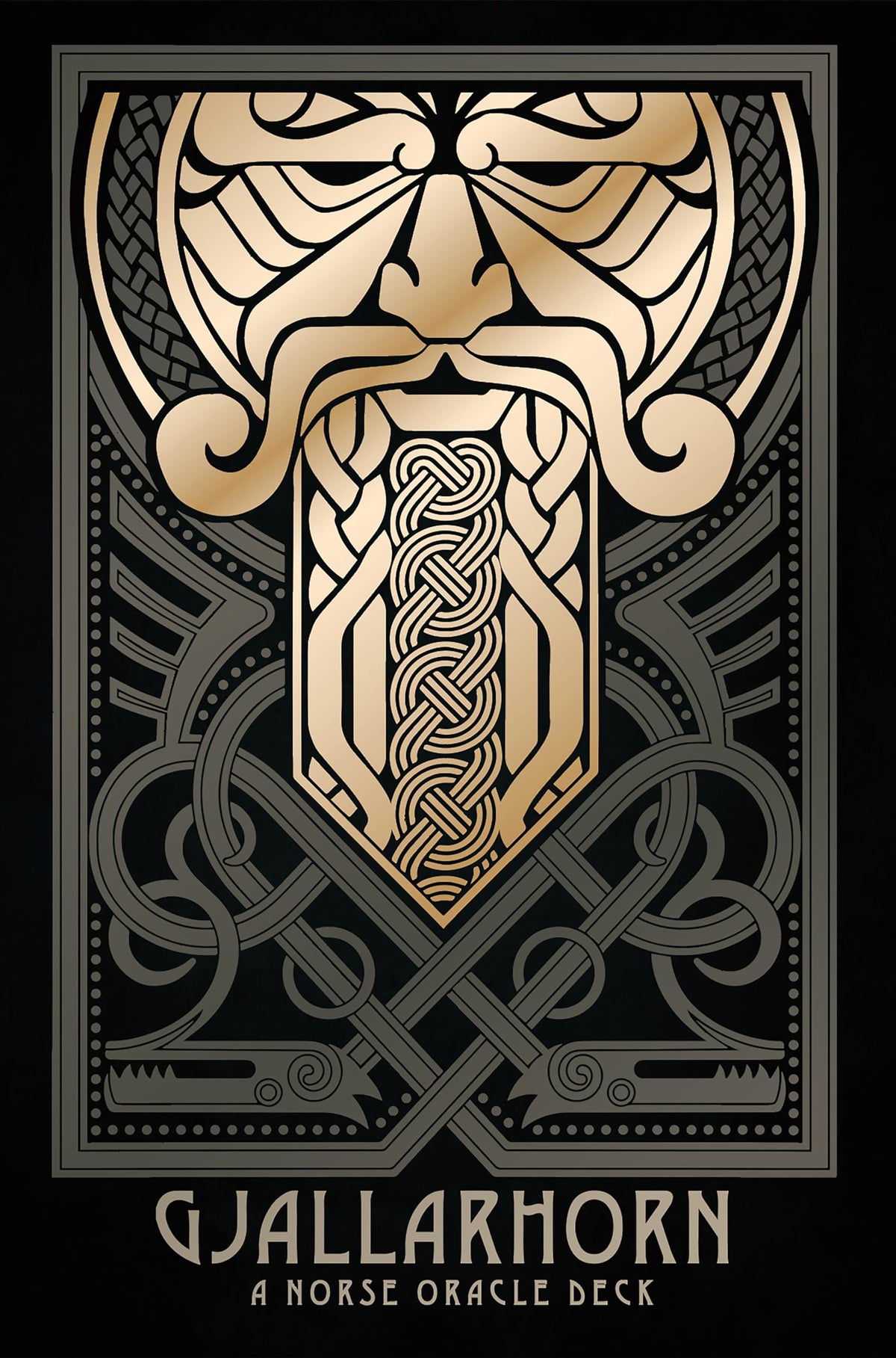 Gjallarhorn: A Norse Oracle Deck: Deluxe Set, 62 Gilt-Edged Oracle Cards, 80-Page Hardcover Book, Gold Foil Accents, Norse Mythology, Ancient Runes, Sigils, Gods & Goddesses