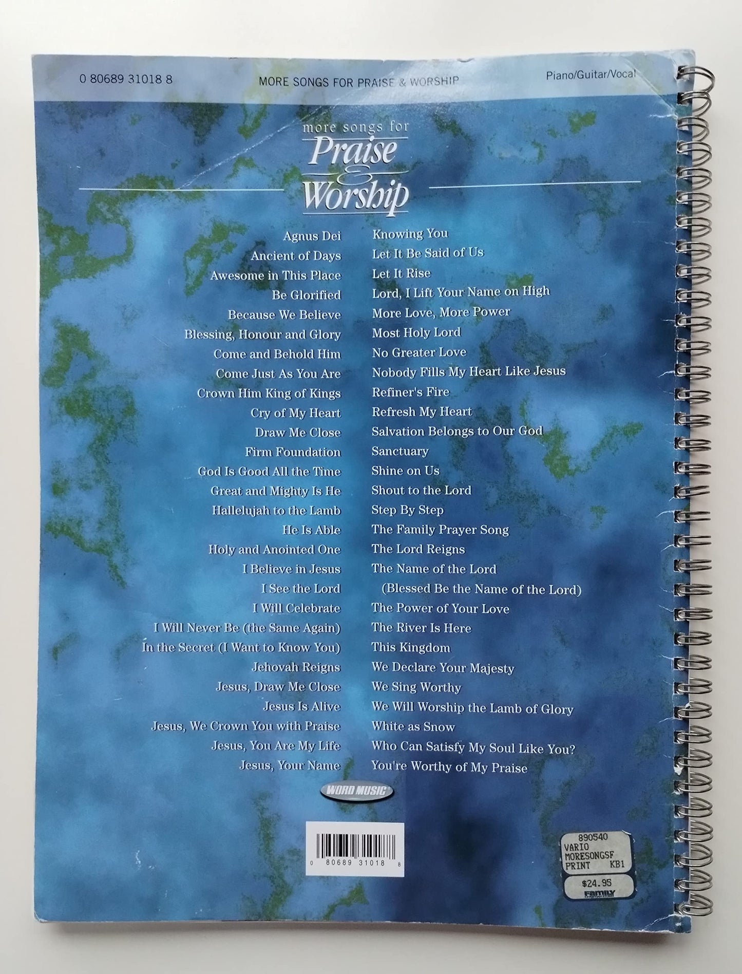 More Songs for Praise & Worship Piano, Vocal and Guitar Chor