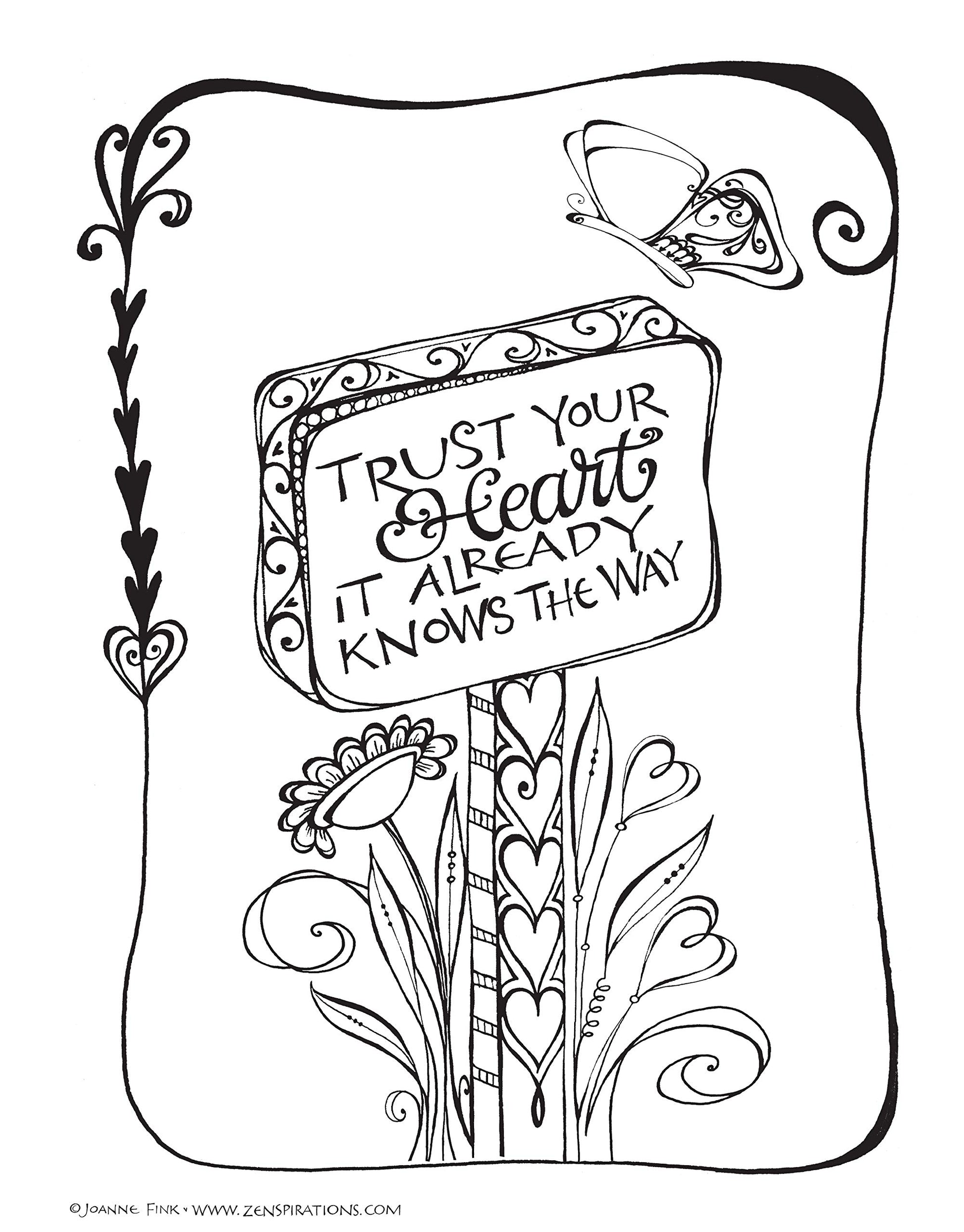 Zenspirations (R) Coloring Book Inspirations: Designs to Feed Your Spirit: Create, Color, Pattern, Play! (Design Originals) 30 Uplifting & Encouraging Designs with Positive Messages & Playful Patterns