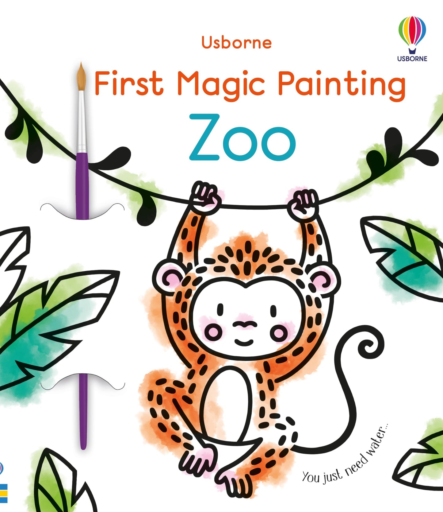First Magic Painting Zoo: An Interactive No-Mess Activity Magic Painting Book for Preschool Kids, with Monkeys, Giraffes, and Penguins