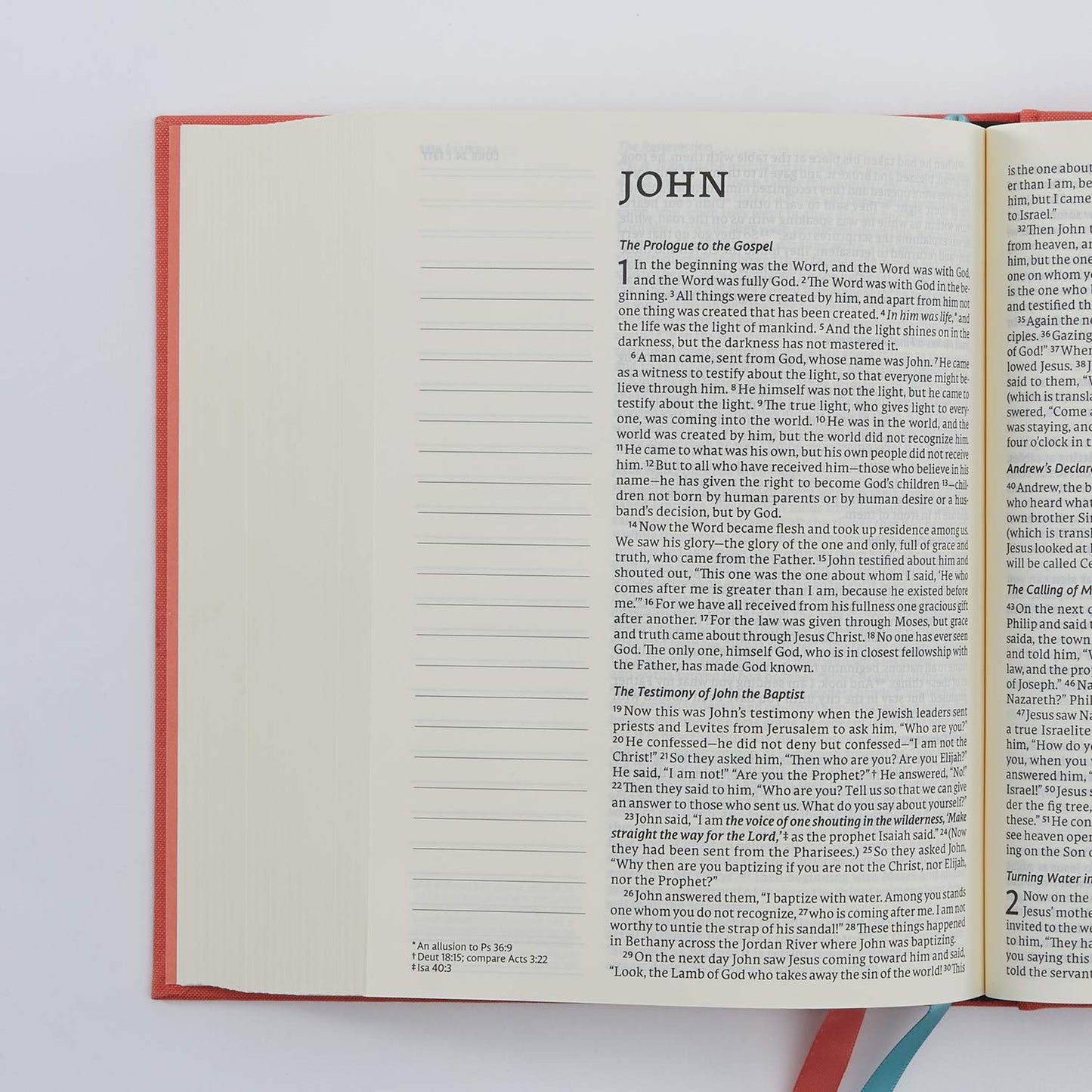 NET Bible, Journal Edition, Cloth over Board, Coral, Comfort Print: Holy Bible