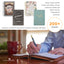 Classic Faux Leather Journal Soar Wings Like Eagles Isaiah 40:31 Bible Verse Brown Inspirational Notebook, Lined Pages w/Scripture, Ribbon Marker, Zipper Closure