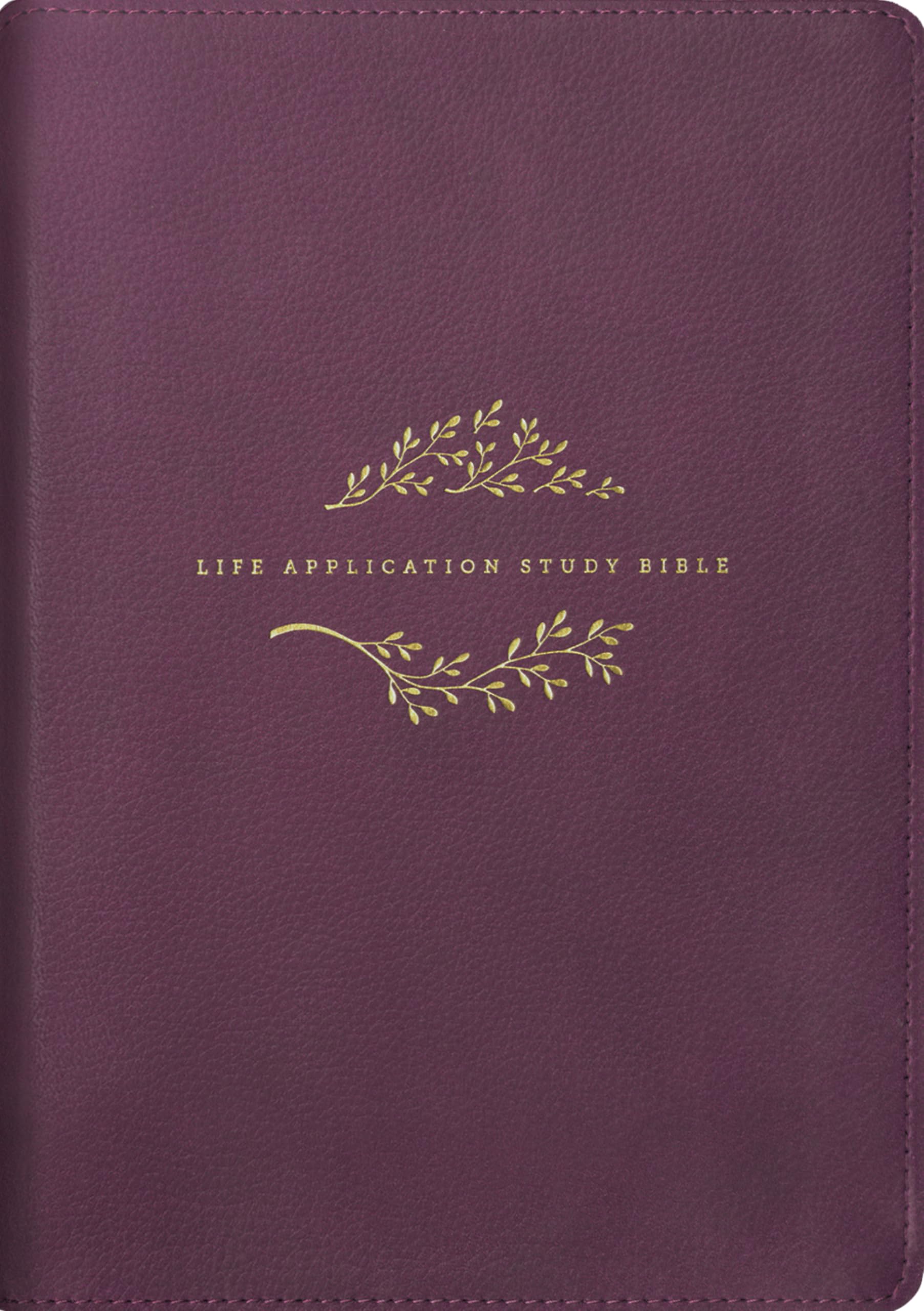 NLT Life Application Study Bible, Third Edition (LeatherLike, Purple, Red Letter)