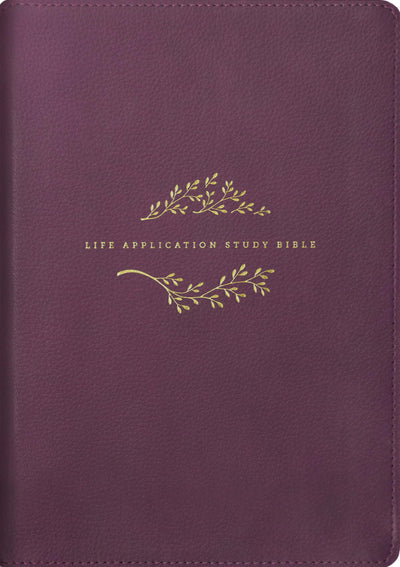 NLT Life Application Study Bible, Third Edition (LeatherLike, Purple, Red Letter)