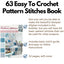 63 Easy-To-Crochet Pattern Stitches: Combine to Make an Heirloom Afghan (Leisure Arts)