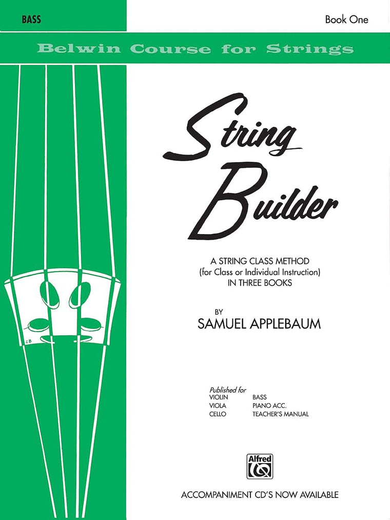 String Builder, Bk 1: A String Class Method (for Class or Individual Instruction) - Bass (Belwin Course for Strings, Bk 1)