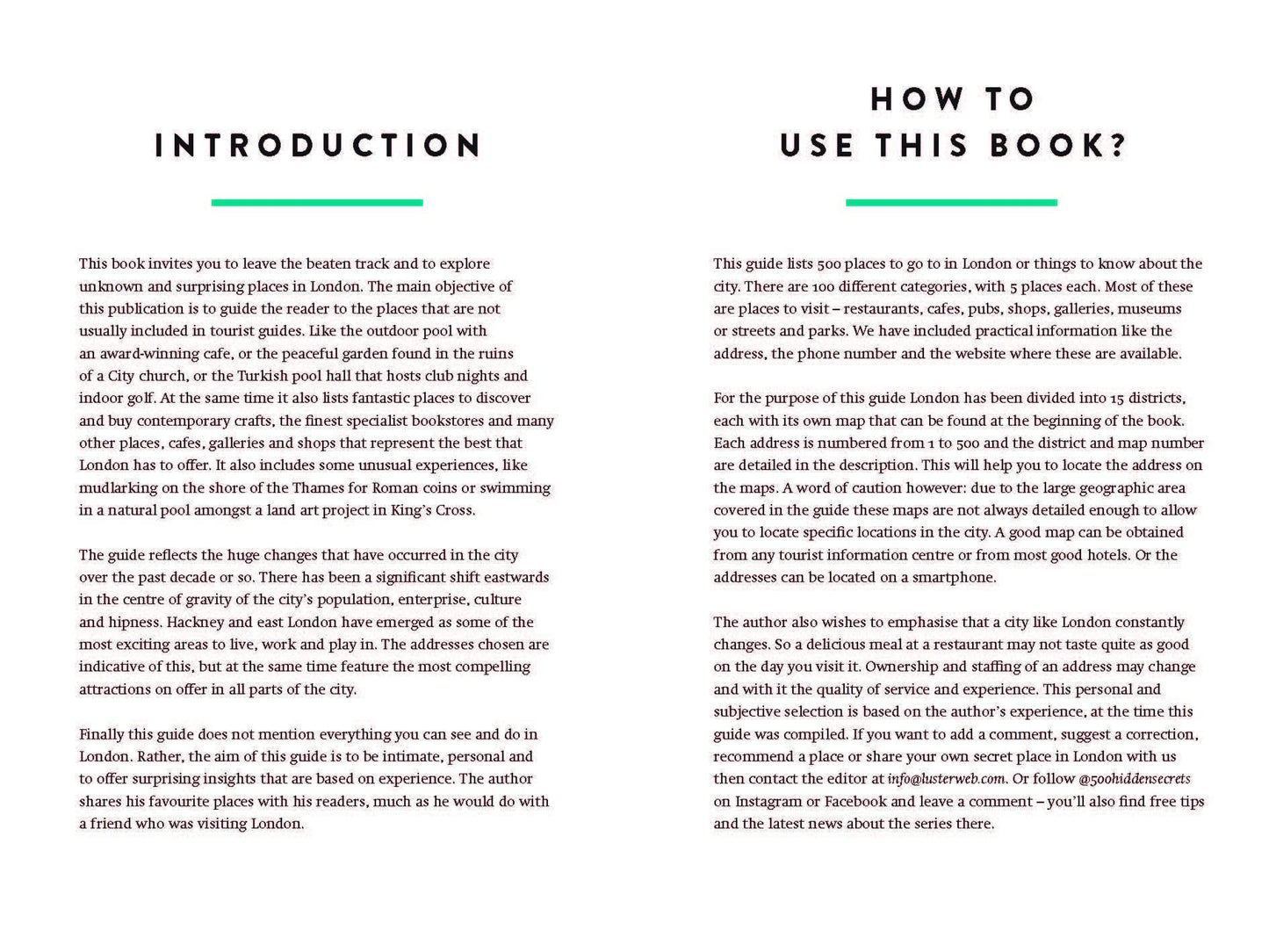 The 500 Hidden Secrets of London by Greig, Tom