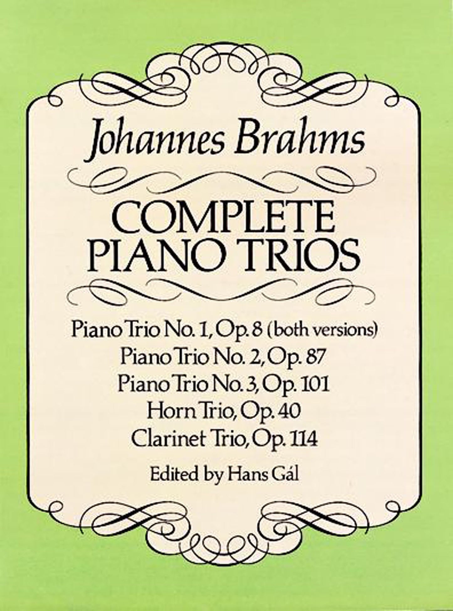 Complete Piano Trios (Dover Chamber Music Scores)