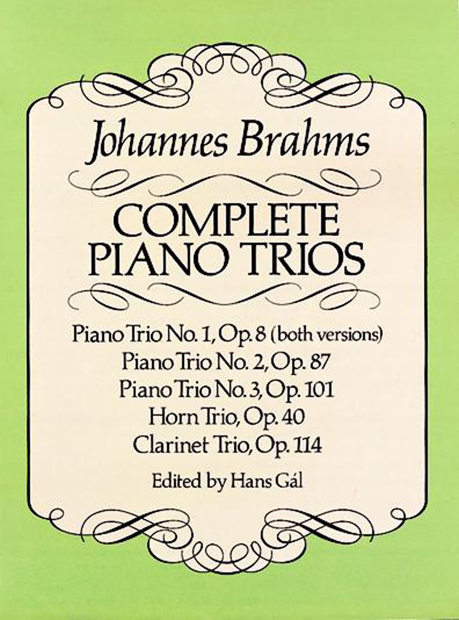 Complete Piano Trios (Dover Chamber Music Scores)