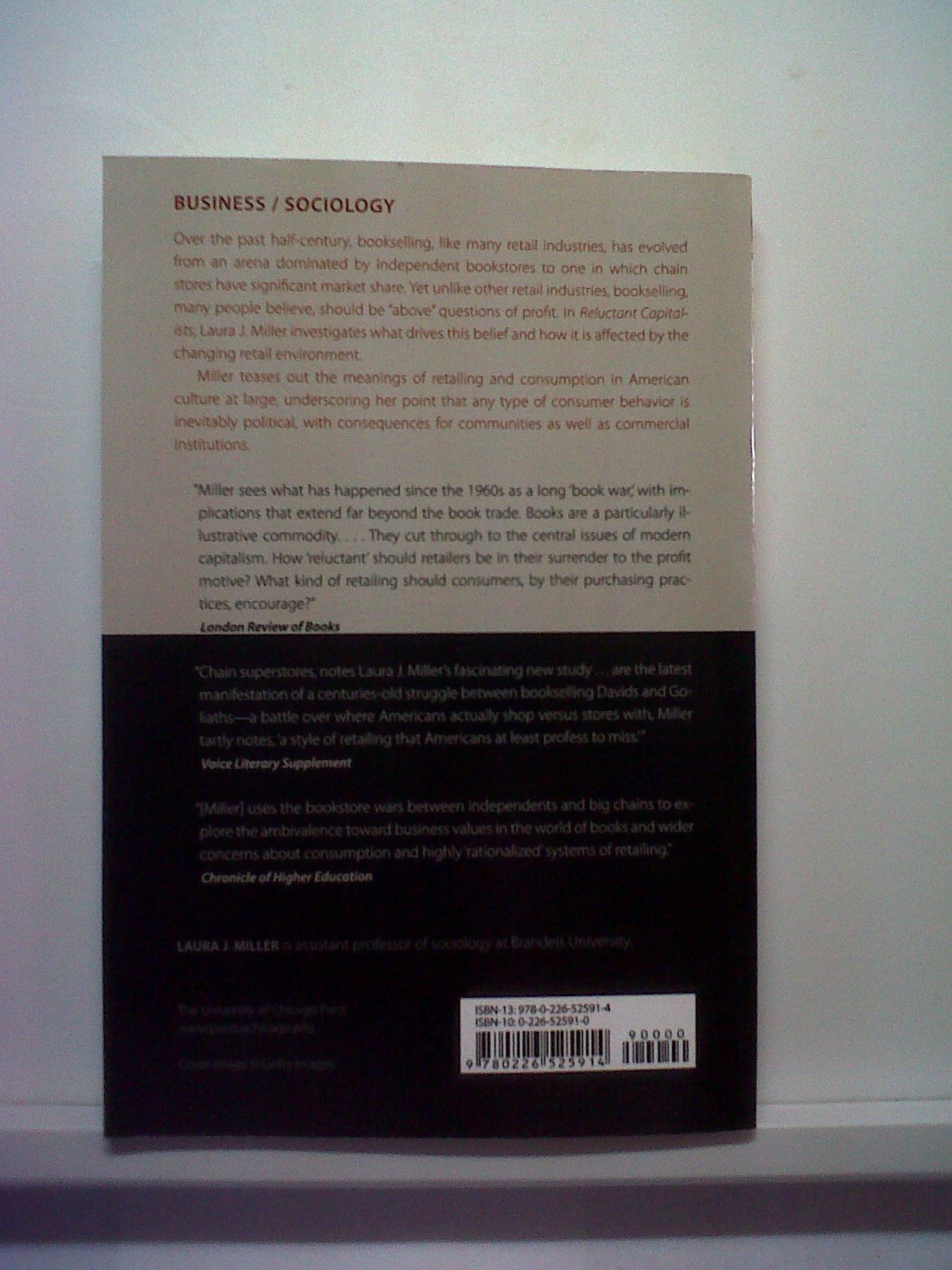 Reluctant Capitalists: Bookselling and the Culture of Consumption