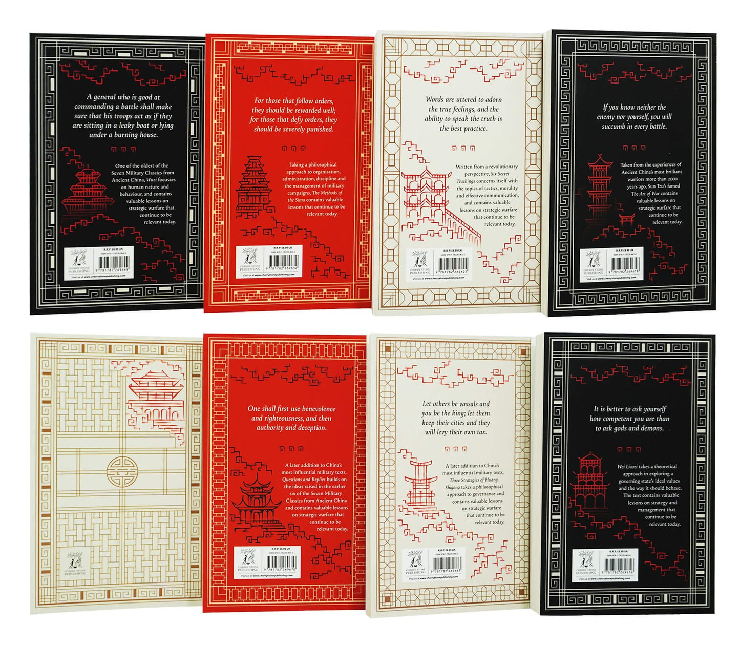 The Art of War Collection 8 Books Box set (The Art of War, Six Secret Teachings, The Methods of the Sima, Wuzi, Wei Liaozi, Three Strategies of Huang Shigong, Questions and Replies, Notebook)