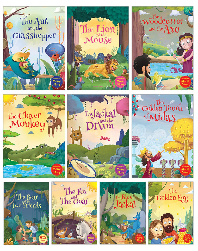 Illustrated Moral Stories (Collection of 10 Books)