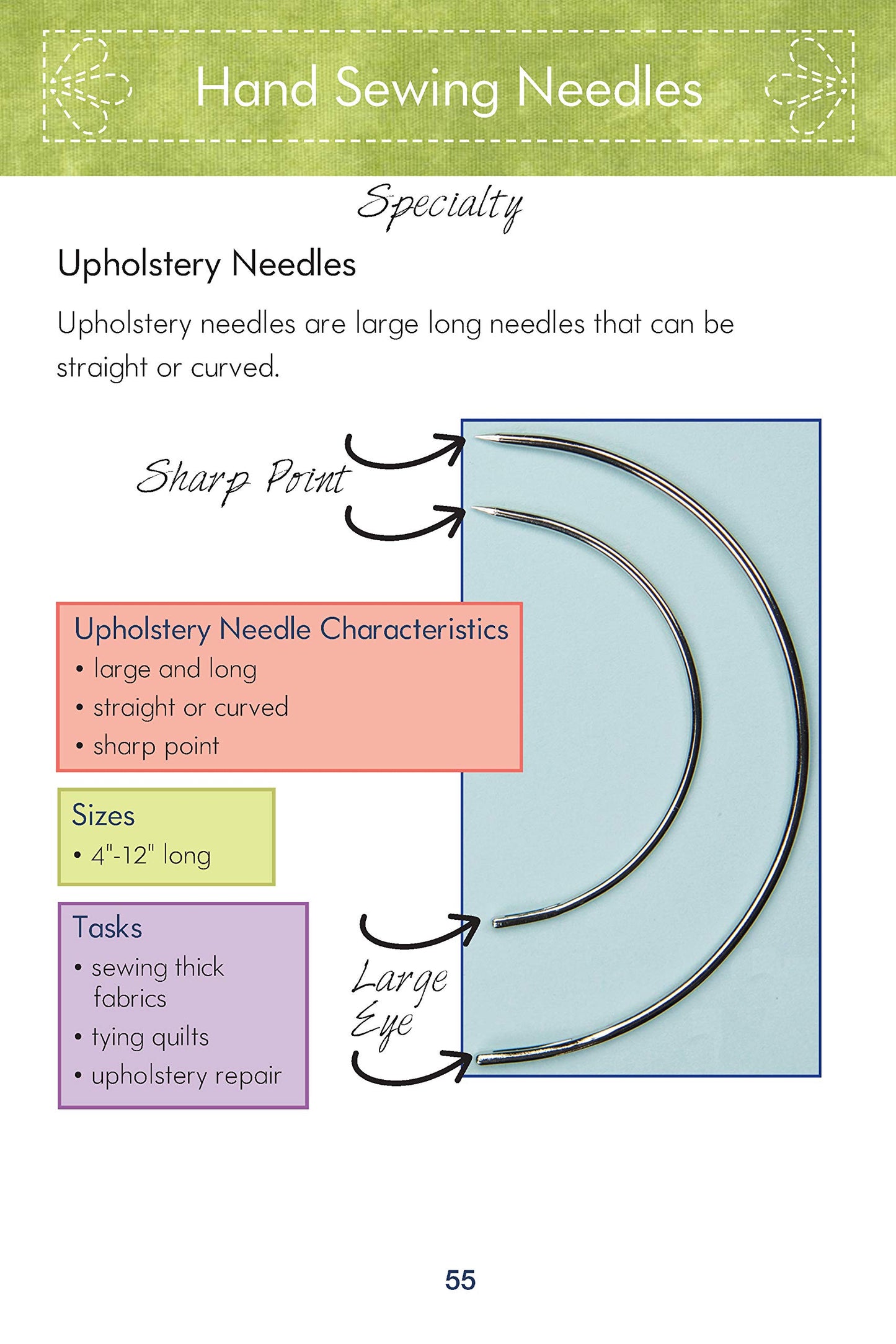 Know Your Needles: Carry-Along Guide to Choosing Hand and Machine Needles (Landauer Publishing) A Pocket-Size, Comprehensive Sewing Needle Reference with Detailed Photos and Descriptions