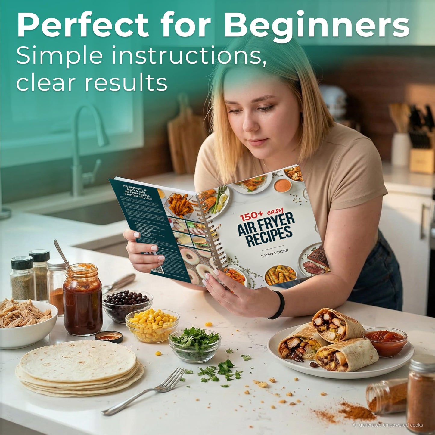 Cathy Yoder's Air Fryer Cookbook: Air Fryer Cookbook for Beginners to Advanced, 150+ Easy, Delicious, Healthy Air Fryer Recipes Cookbook, Cooking Effortless AirFryer Meals with Pictures Cook Book