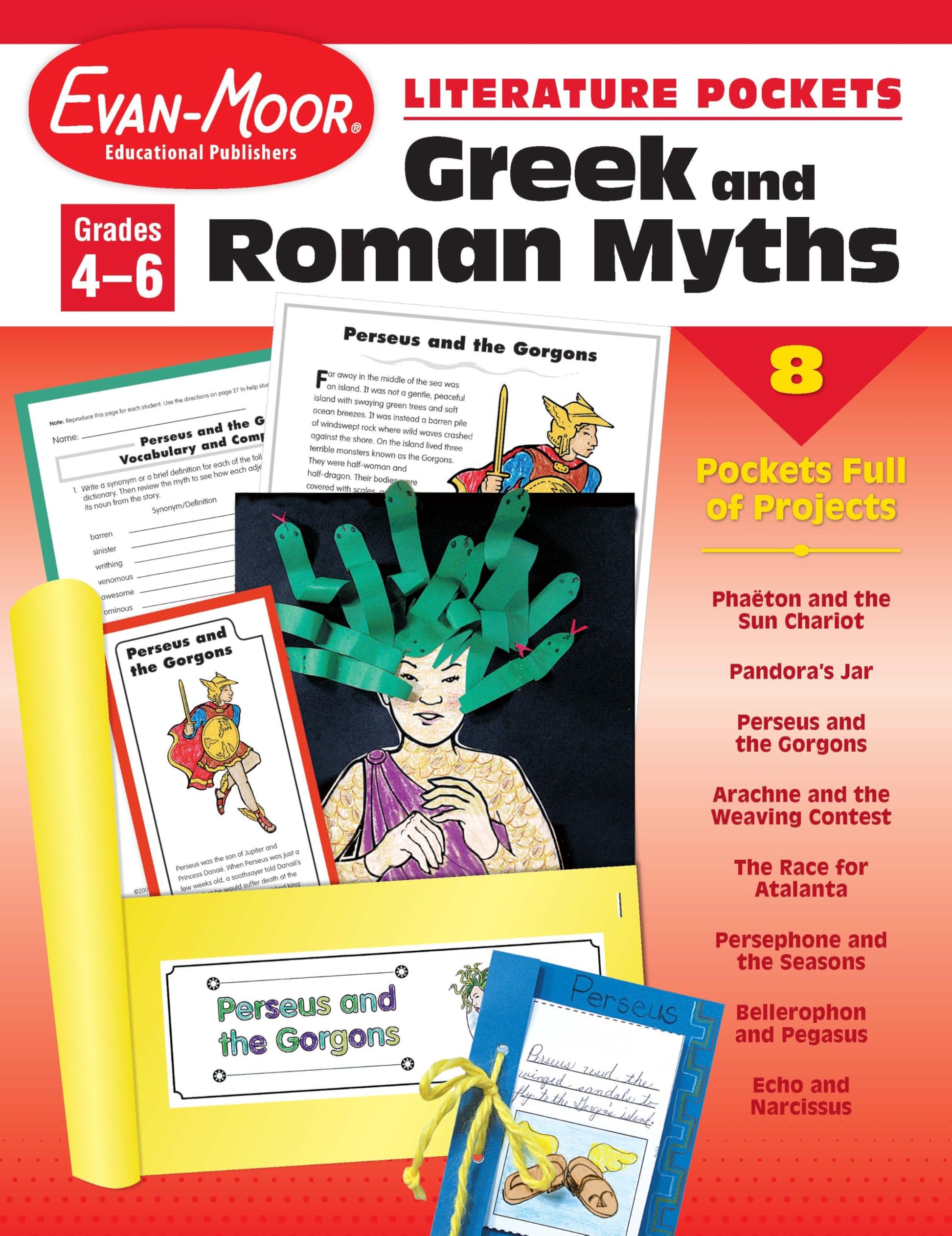 Literature Pockets, Greek & Roman Myths, Grades 4-6