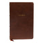 NKJV, Thinline Bible, Leathersoft, Brown, Red Letter, Comfort Print: Holy Bible, New King James Version