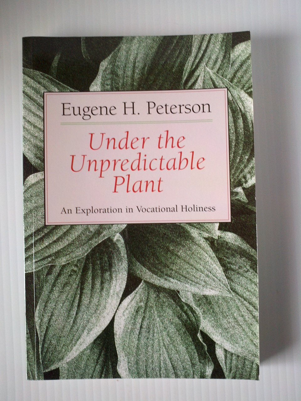 Under the Unpredictable Plant: An Exploration in Vocational Holiness