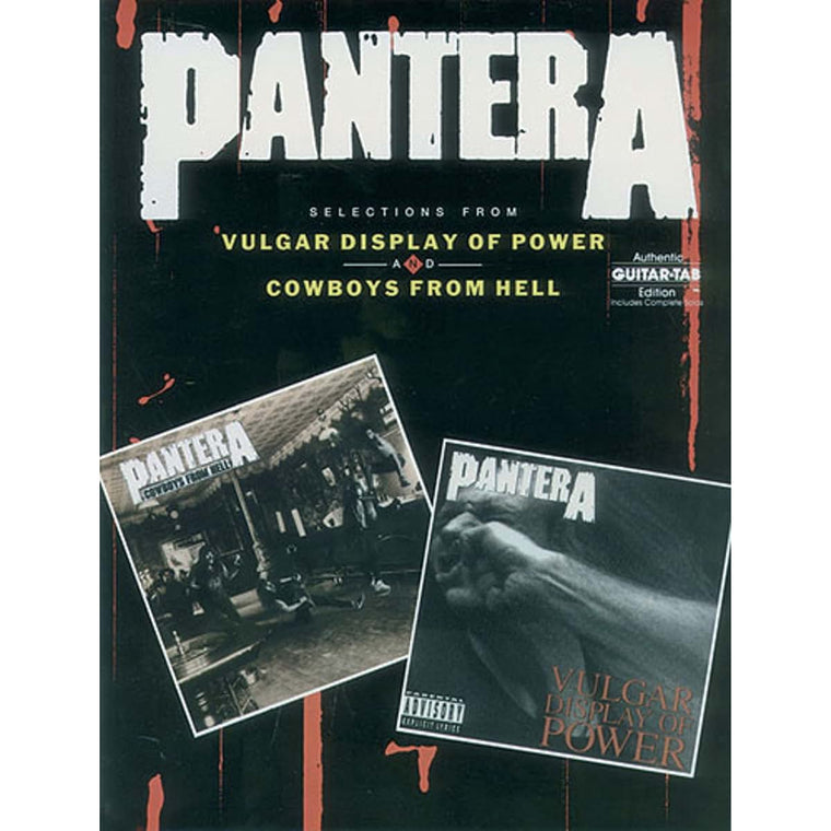 Pantera - Selections from Vulgar Display of Power and Cowboys from Hell (Authentic Guitar-Tab Editions)