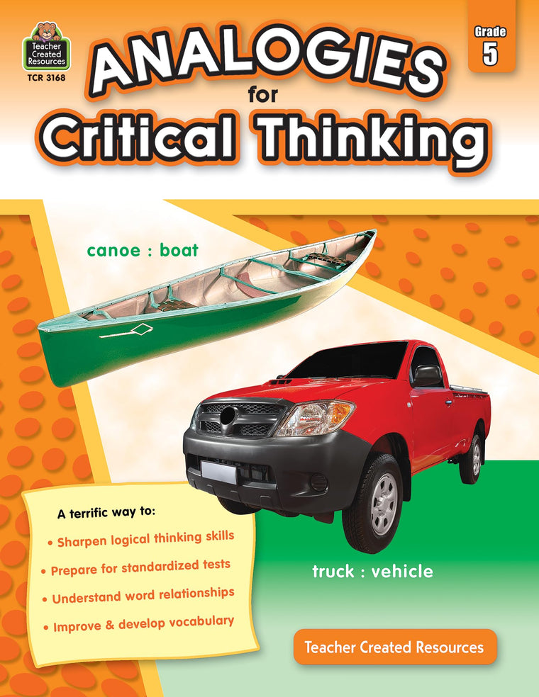 Analogies for Critical Thinking, Grade 5 from Teacher Created Resources