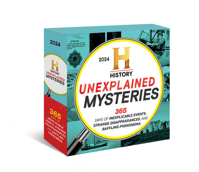 2024 History Channel Unexplained Mysteries Boxed Calendar: Inexplicable Events, Strange Disappearances, Baffling Phenomena (Daily Desk Gift for True Crime Fans) (Moments in HISTORY Calendars)