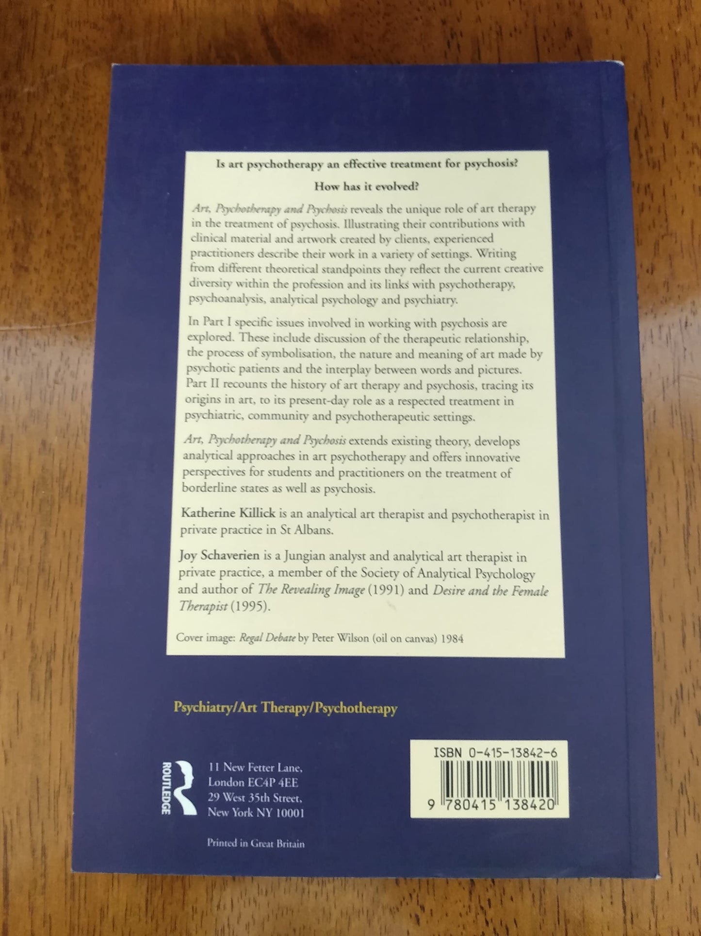 Art, Psychotherapy and Psychosis by Schaverien, Joy