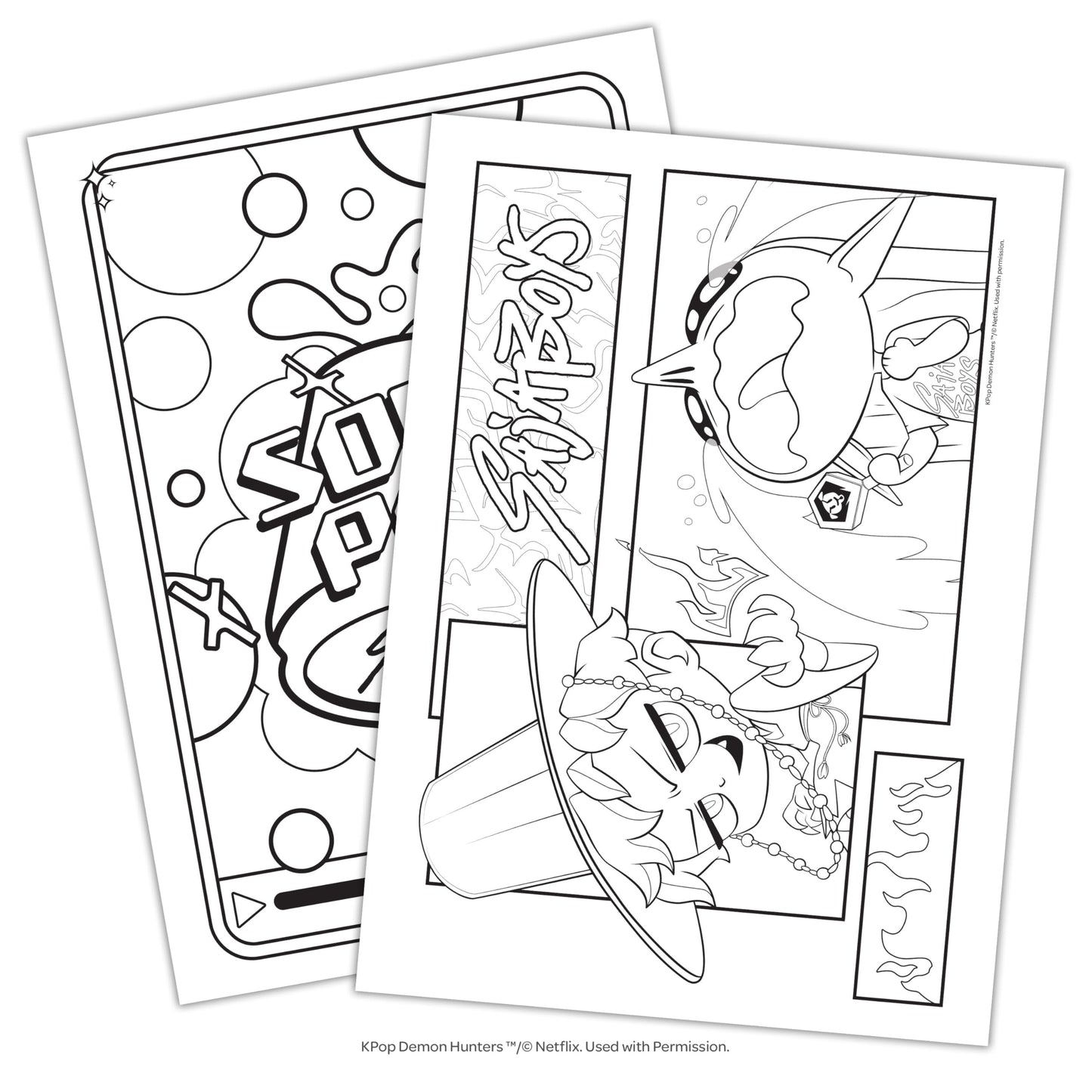 KPop Demon Hunters 40-Page Official Coloring Book  Action-Packed Coloring Book by Bendon