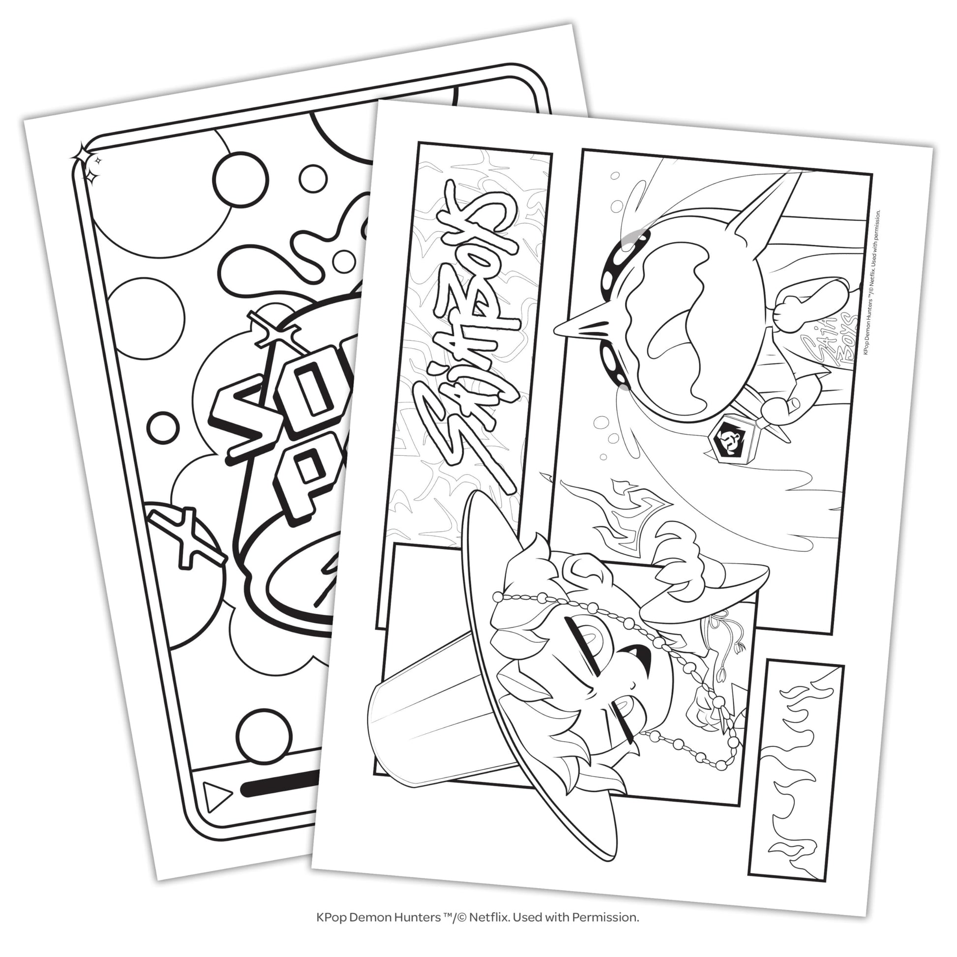 KPop Demon Hunters 40-Page Official Coloring Book  Action-Packed Coloring Book by Bendon