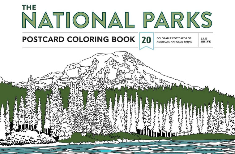 The National Parks Postcard Coloring Book: 20 Colorable Postcards of America's National Parks