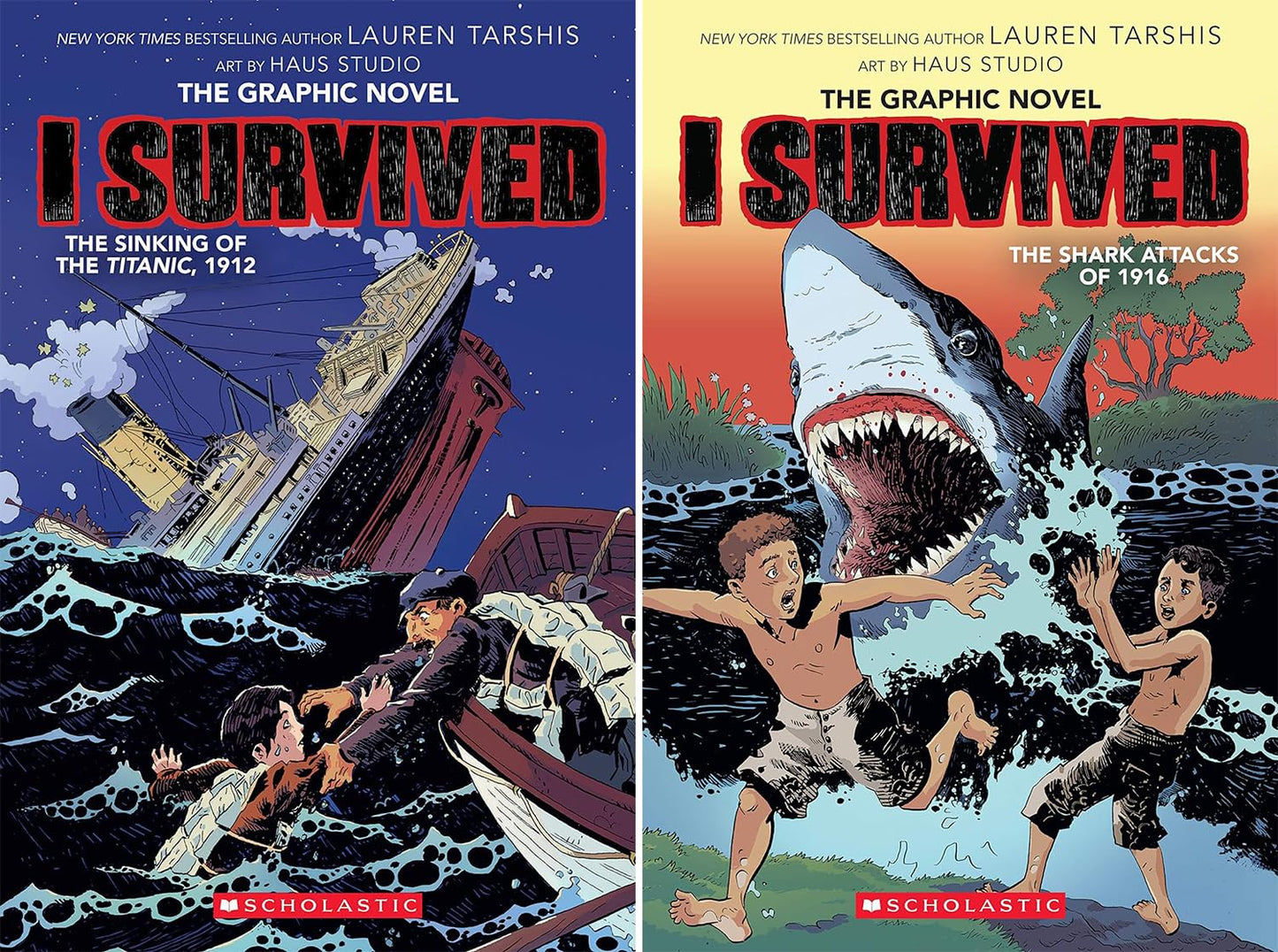 I Survived Graphic Novel Series. 9 Books Collection Set by Lauren Tarshis