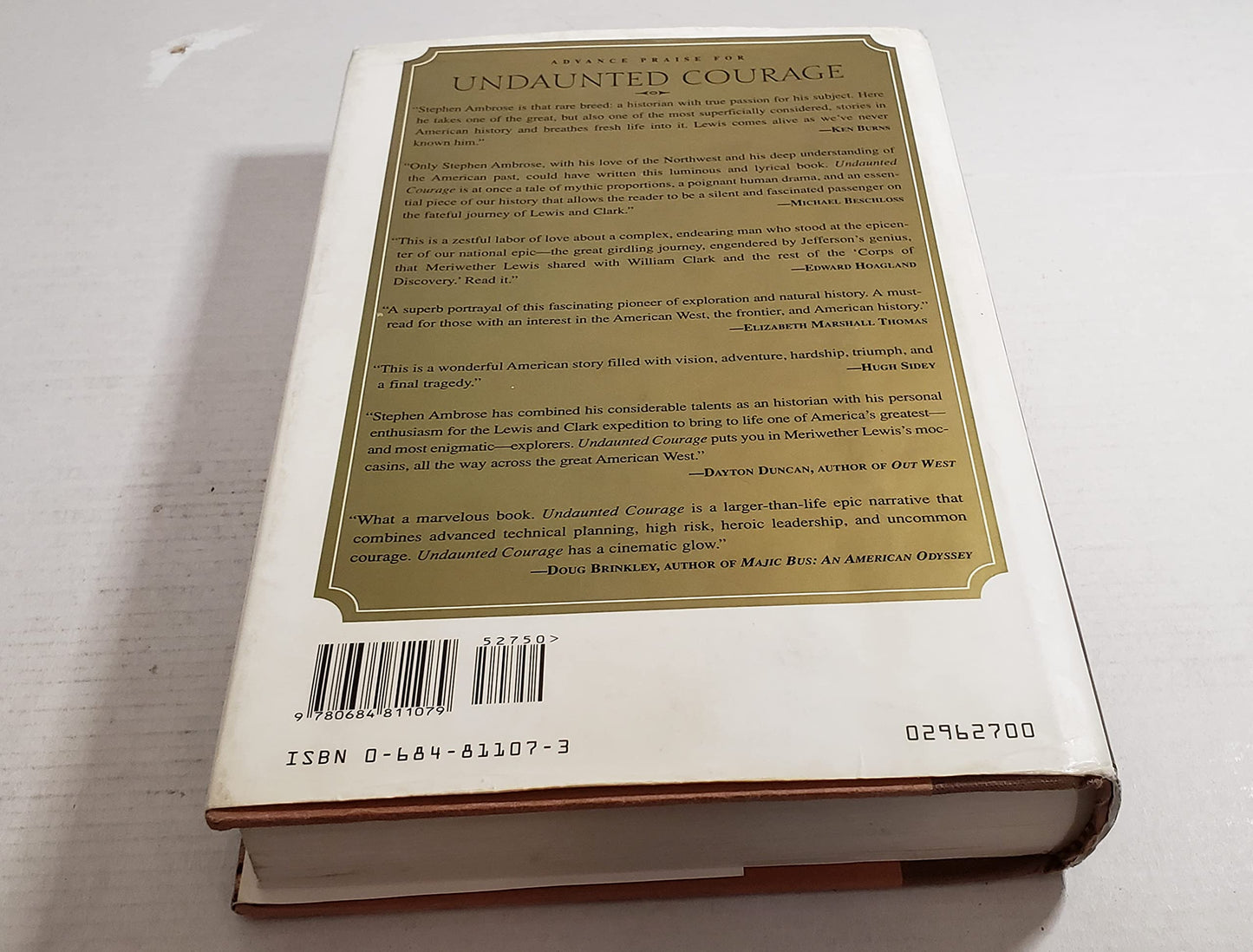 Undaunted Courage: Meriwether Lewis, Thomas Jefferson and th
