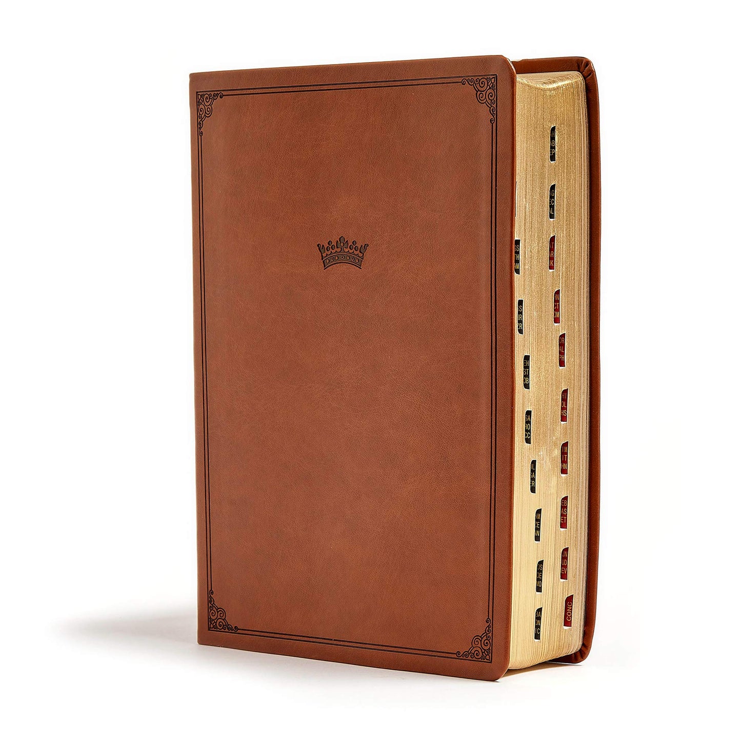 CSB Tony Evans Study Bible, British Tan LeatherTouch, Indexed, Black Letter, Study Notes and Commentary, Articles, Videos, Charts, Easy-to-Read Bible Serif Type