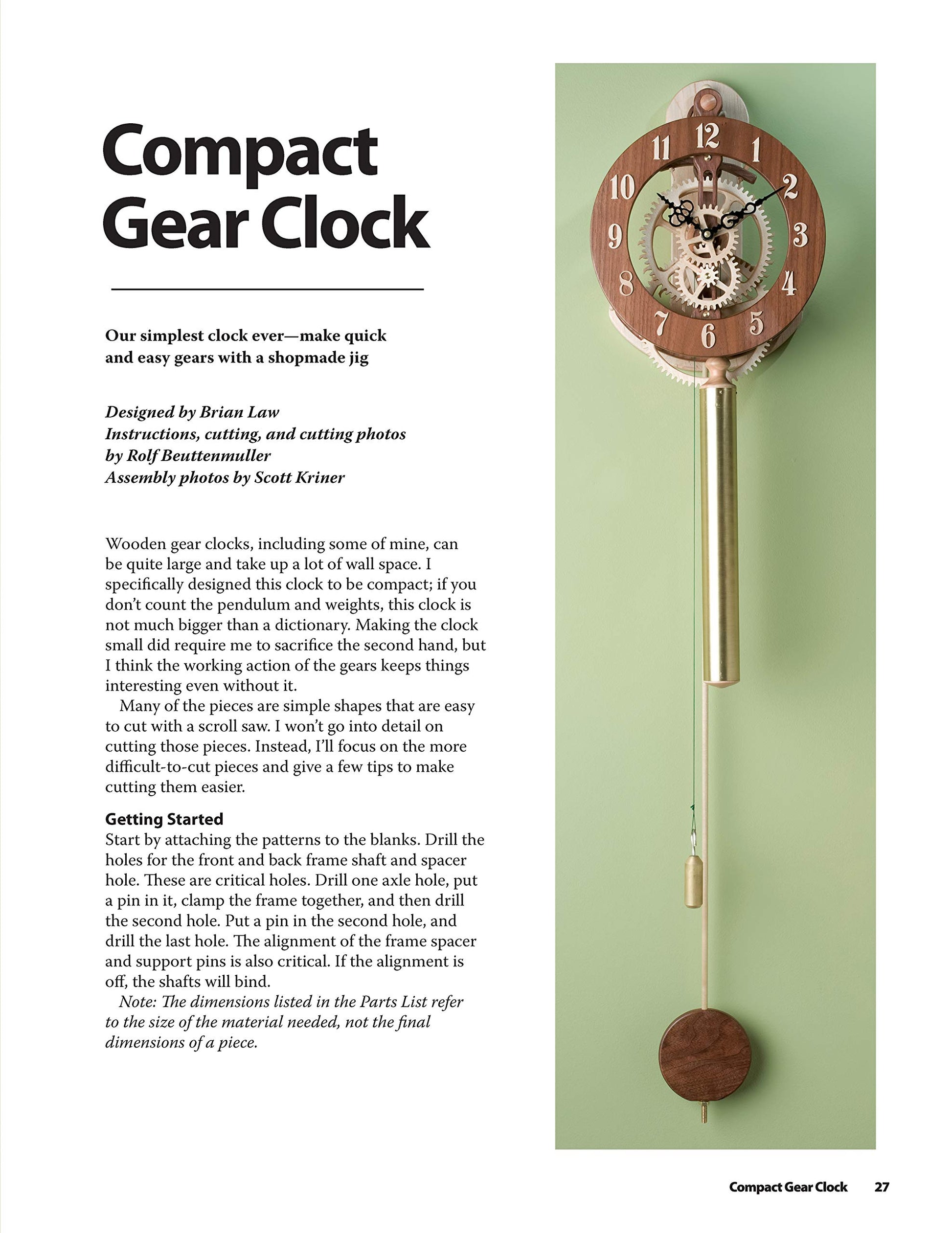 Making Wooden Gear Clocks: 6 Cool Contraptions That Really Keep Time (Fox Chapel Publishing) Step-by-Step Projects for Handmade Clocks, from Beginner to Advanced; Includes Full-Size Pattern Pack