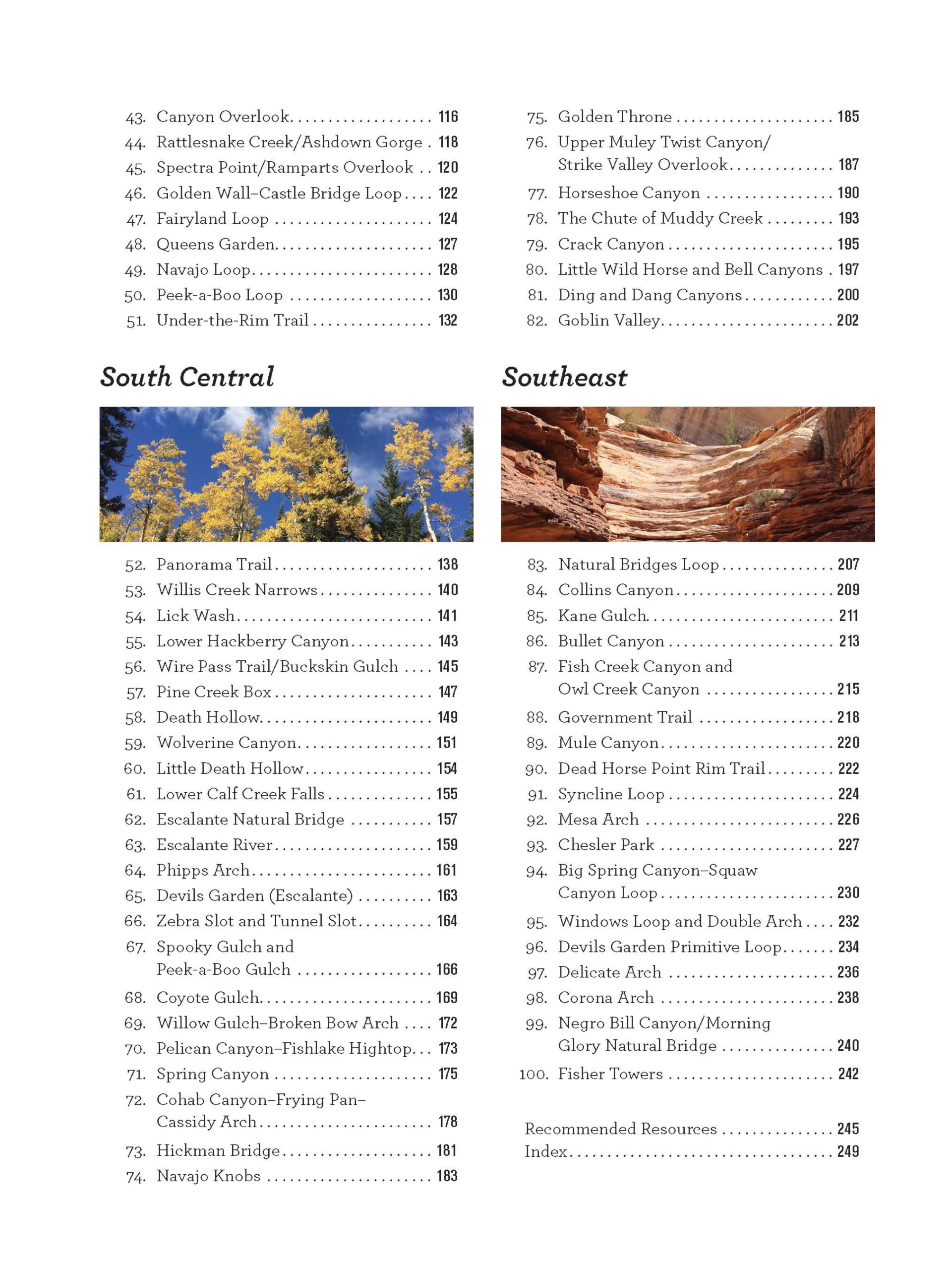 100 Classic Hikes Utah: National Parks and Monuments / National Wilderness and Recreation Areas / State Parks / Uintas / Wasatch