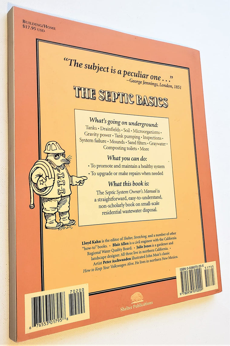 The Septic Systems Owners' Manual — back cover