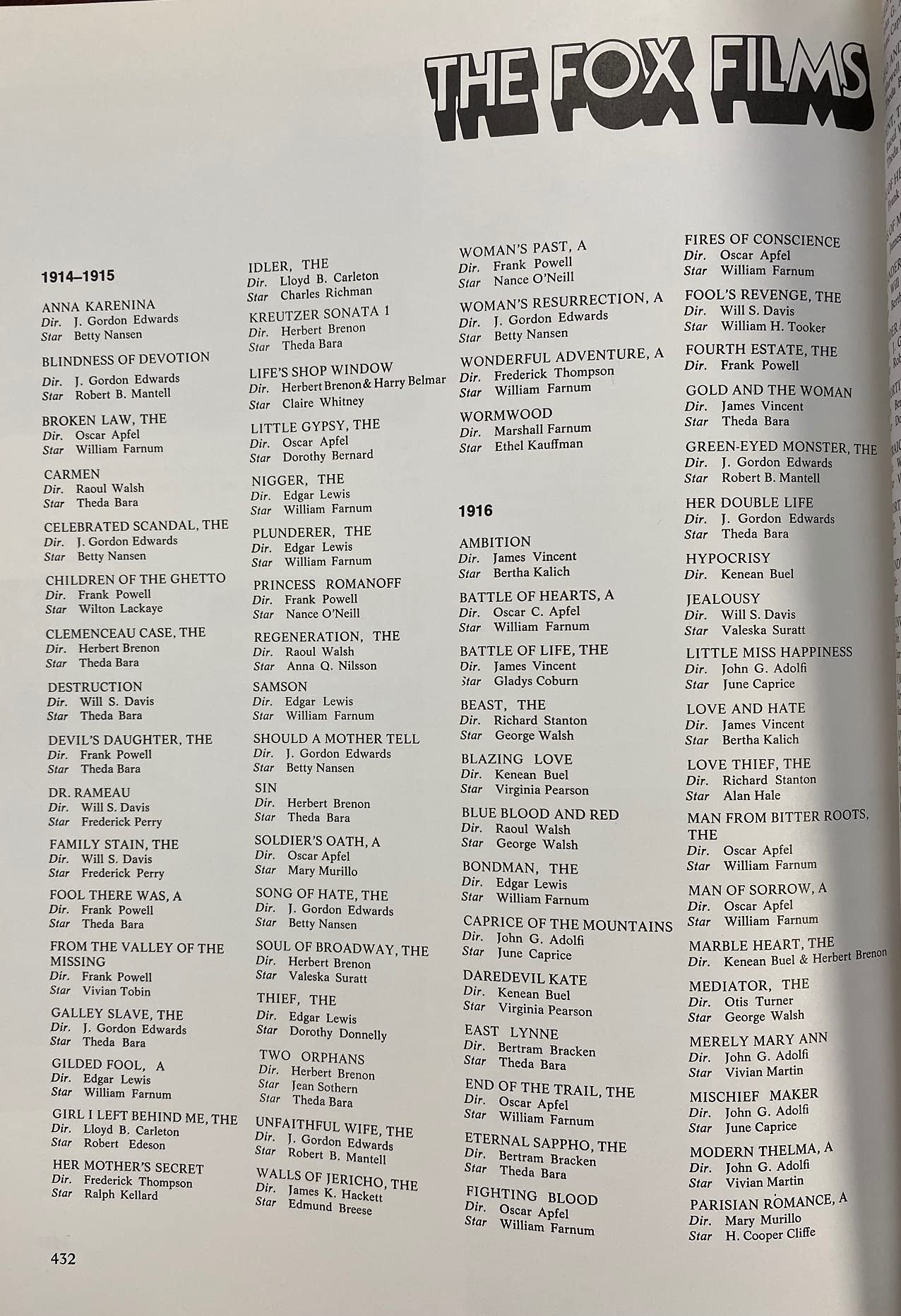 The films of 20th Century-Fox: A pictorial history