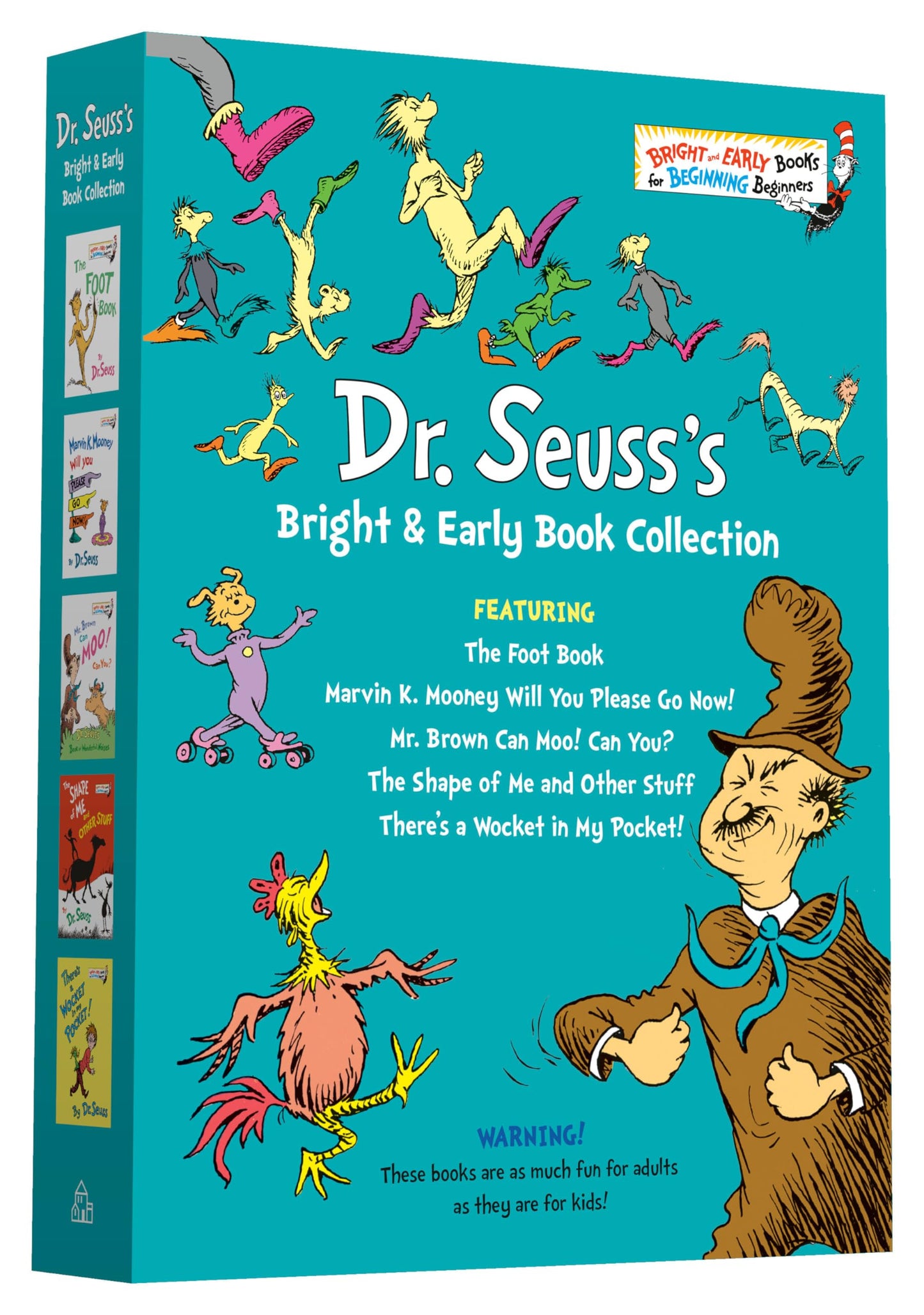 Dr. Seuss Bright & Early Book Boxed Set Collection: The Foot Book; Marvin K. Mooney Will You Please Go Now!; Mr. Brown Can Moo! Can You?, The Shape of ... Other Stuff; There's a Wocket in My Pocket!